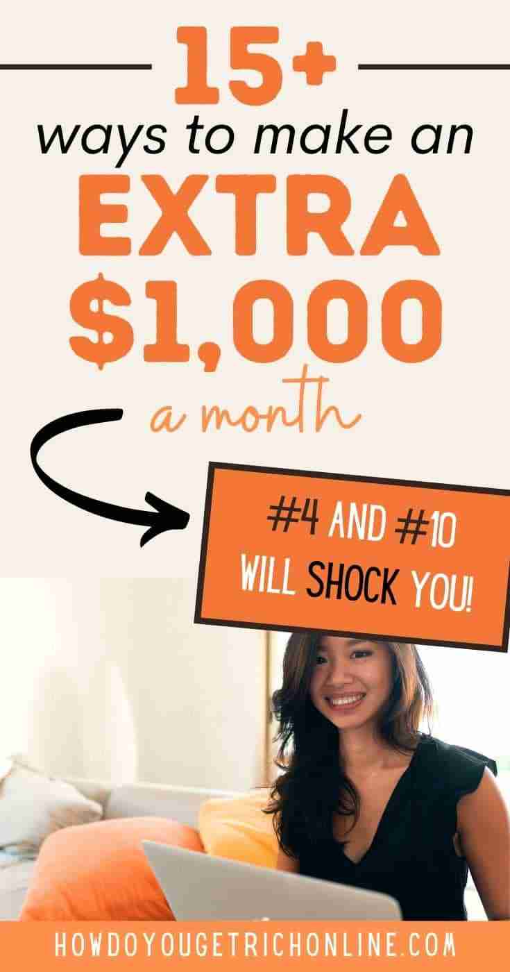 15 Easy Ways to Make an Extra $1000 a Month From Home